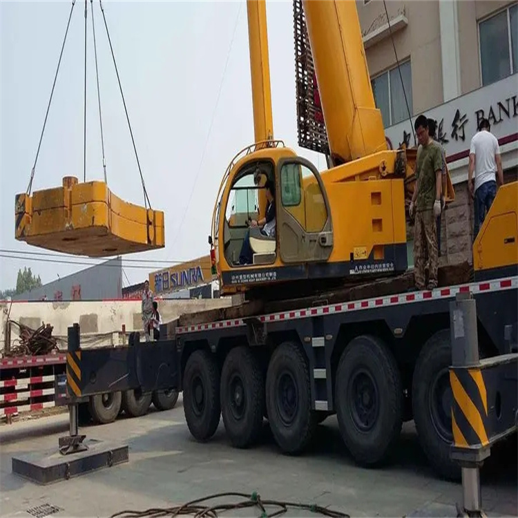 芜湖鸠江当地吊车出租|机器吊装|75吨|工厂搬迁服务